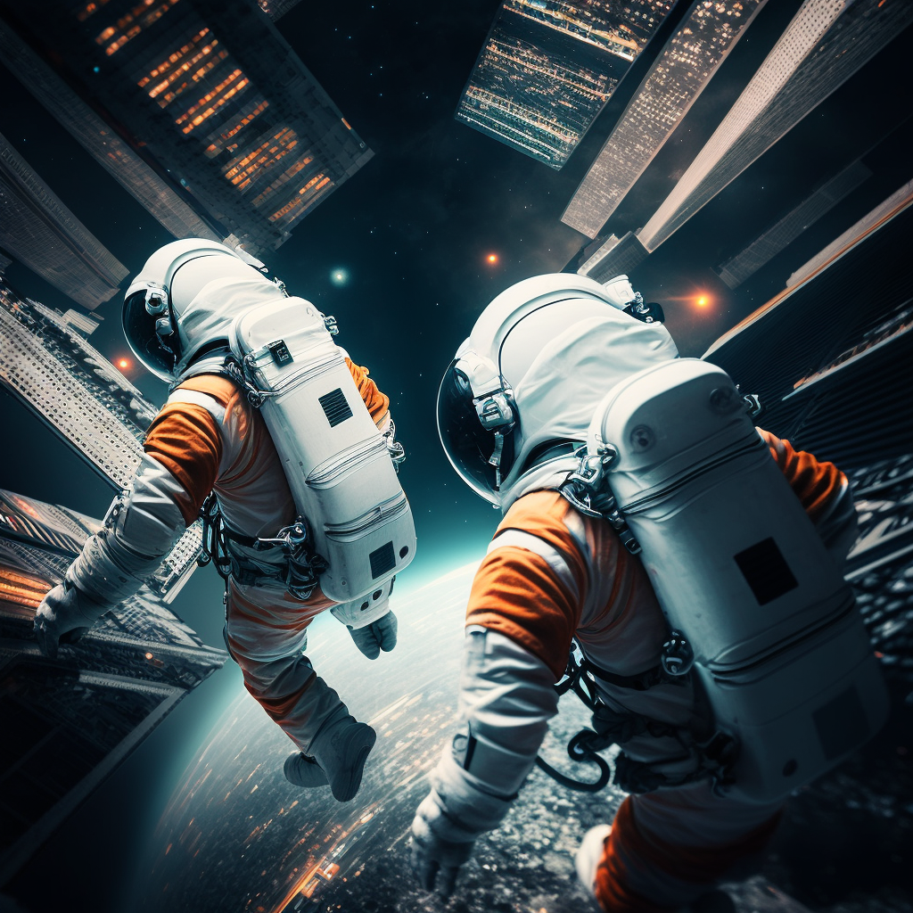 BenMCL9_create_a_scene_of_2_professional_astronauts_in_tight-fi_4aa0d914-36c0-483a-9ded-6a9e97b5580e