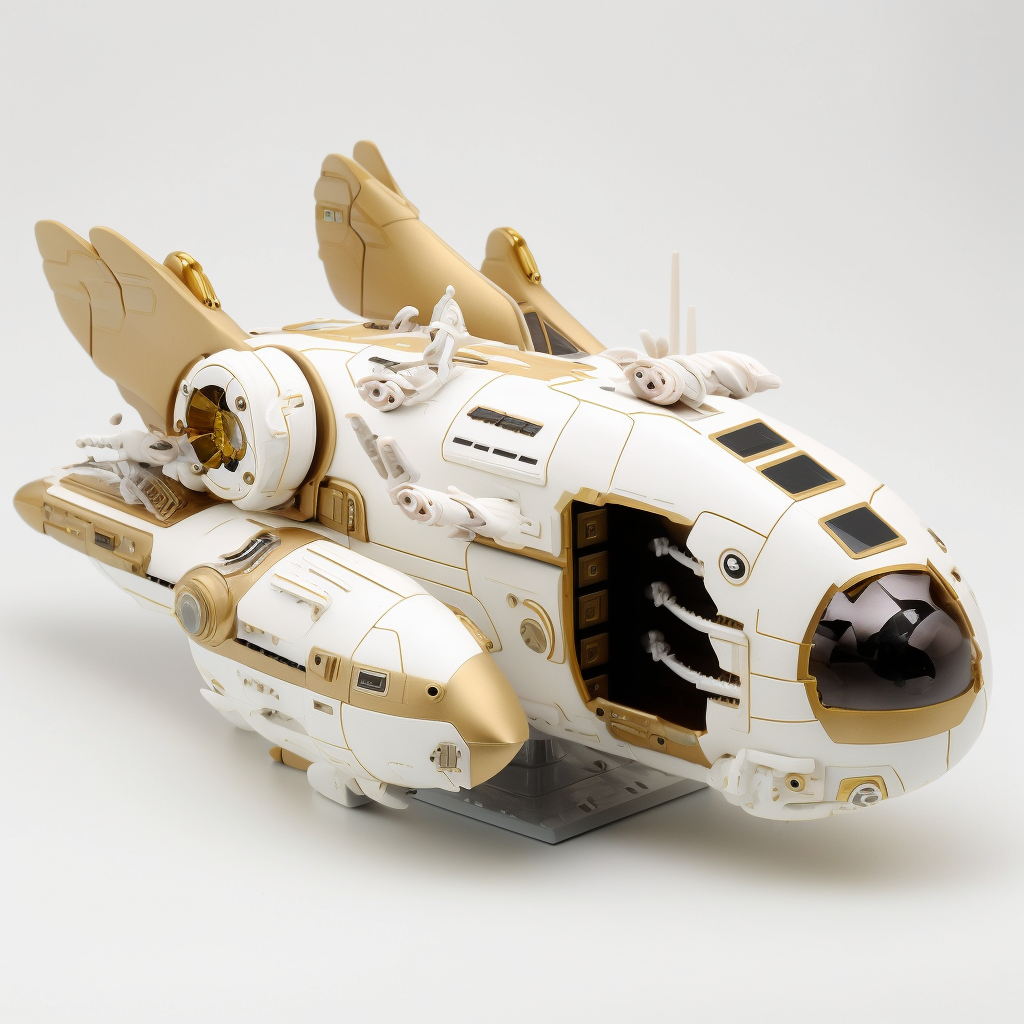 BenMCL9_space_medical_ship_plastic_scale_model_white_gold_black_ce5ea3f8-9850-4afc-8bf8-21159443598e