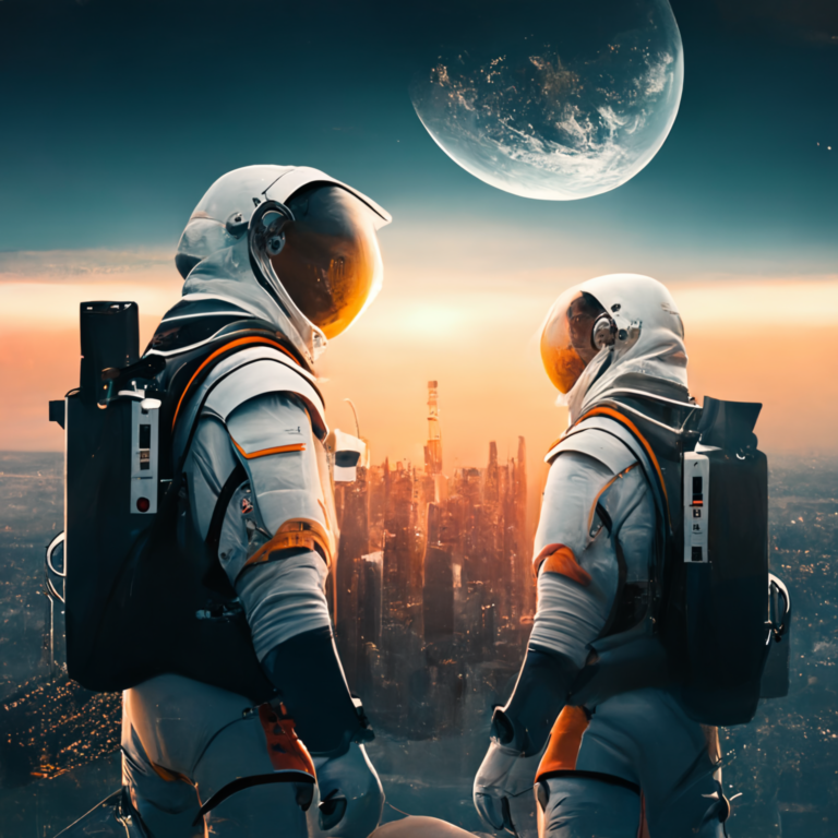 BenMCL9_create_a_scene_of_2_professional_astronauts_in_futurist_26f92ab4-0b5d-4a15-be7e-9d607d684d7b